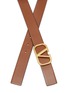 Detail View - Click To Enlarge - VALENTINO GARAVANI - VLogo Reversible Leather Belt