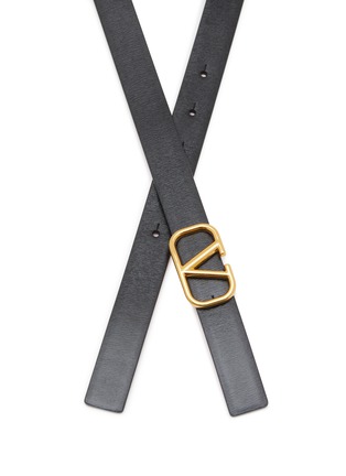 Detail View - Click To Enlarge - VALENTINO GARAVANI - VLogo Reversible 20mm Leather Belt