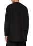 Back View - Click To Enlarge - THE VIRIDI-ANNE - Layered V-Neck Cotton Shirt