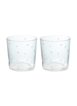 Main View - Click To Enlarge - RICHARD BRENDON - Cocktail Star Cut Rocks Glass — Set Of 2