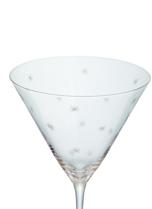 Detail View - Click To Enlarge - RICHARD BRENDON - Cocktail Star Cut Martini Glass — Set Of 2