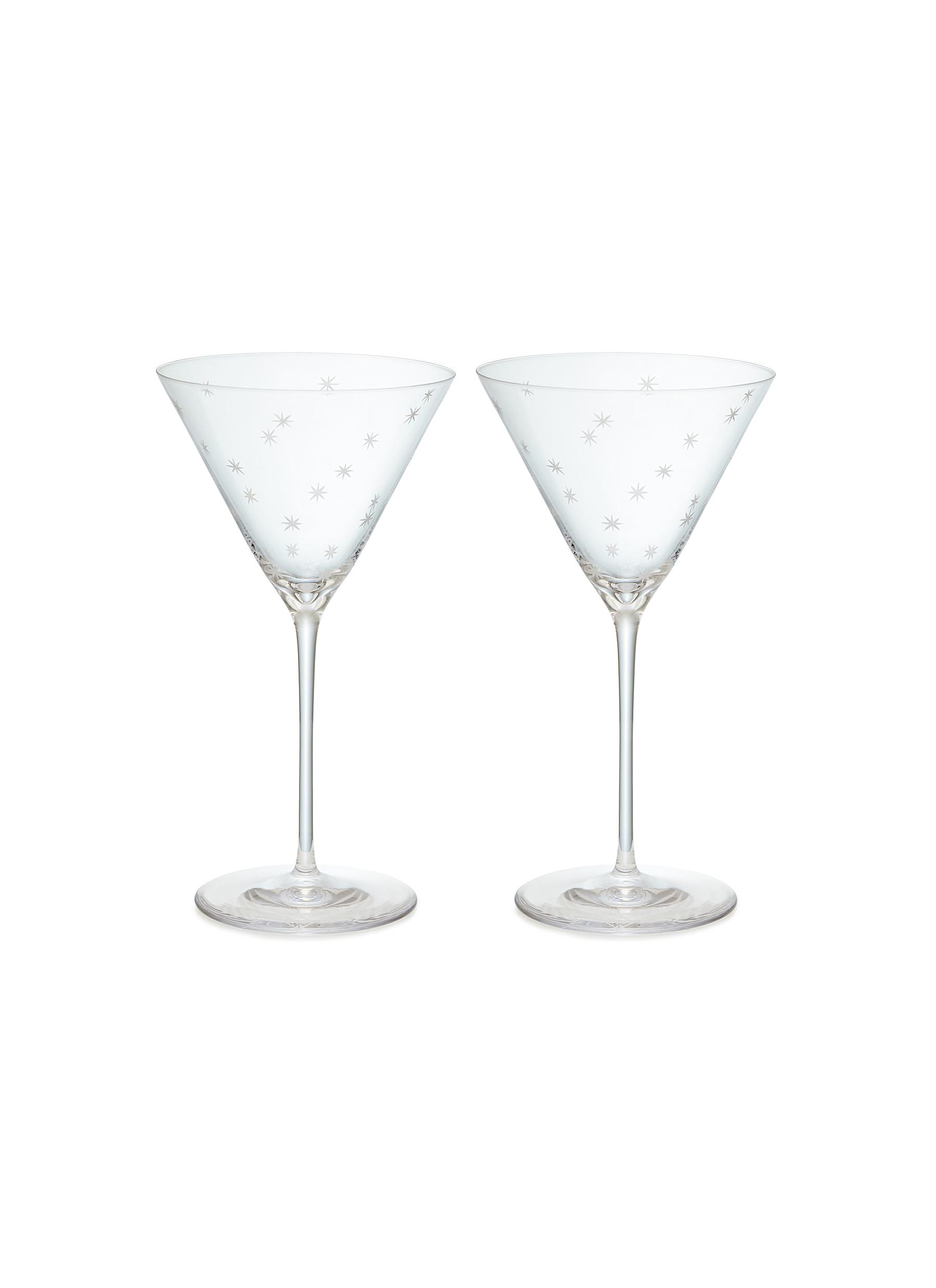 RICHARD BRENDON | Cocktail Star Cut Martini Glass — Set Of 2