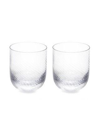 Main View - Click To Enlarge - RICHARD BRENDON - Optic Tumbler Set — Clear