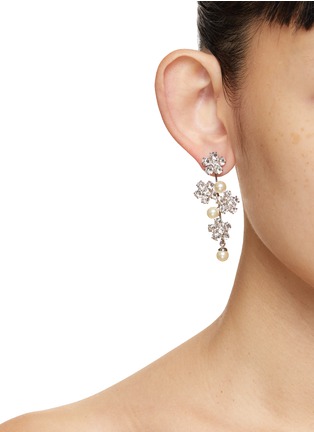 Figure View - Click To Enlarge - JENNIFER BEHR - Aria Swarovski Crystal Faux Pearl Earrings