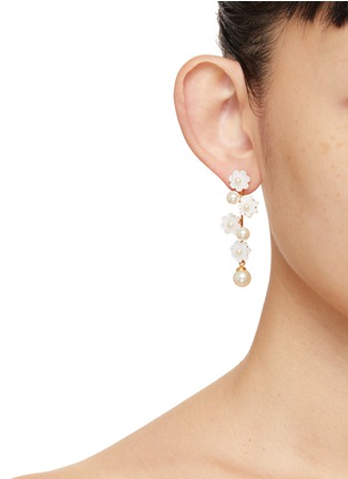 Figure View - Click To Enlarge - JENNIFER BEHR - Calissa Mother of Pearl Faux Pearl Earrings