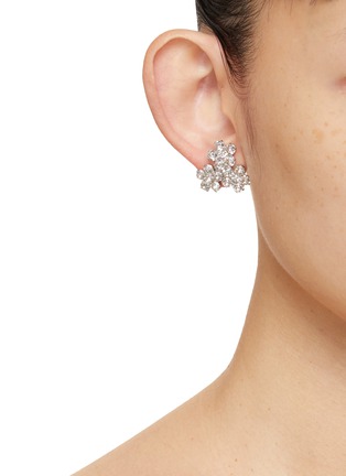 Figure View - Click To Enlarge - JENNIFER BEHR - Violet Swarovski Crystal Stud Earrings