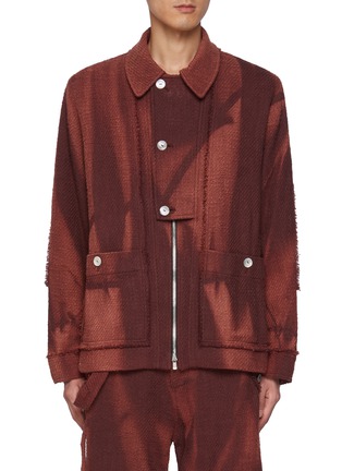 Main View - Click To Enlarge - JIYONGKIM - Sun Bleached Paneled Patch Cotton Jacket