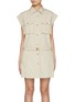 Main View - Click To Enlarge - MO&CO. - Short Sleeve Cargo Cotton Dress