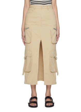 MO&CO. | Cargo Cotton Maxi Skirt