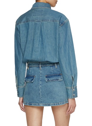 Back View - Click To Enlarge - MO&CO. - Vintage Wash Shirt Dress