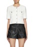 Main View - Click To Enlarge - MO&CO. - Cropped Short Sleeve Jacket