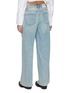 Back View - Click To Enlarge - MO&CO. - Drawstring Waist Light Washed Jeans