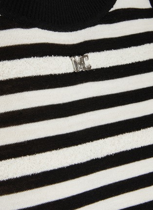  - MO&CO. - Striped Logo Trim Tank Top