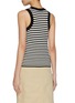 Back View - Click To Enlarge - MO&CO. - Striped Logo Trim Tank Top