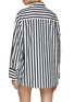 Back View - Click To Enlarge - MO&CO. - Striped Cotton Shirt