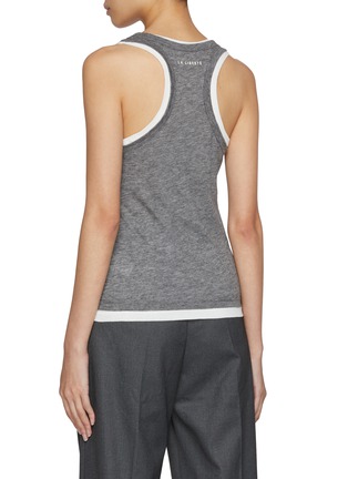 Back View - Click To Enlarge - MO&CO. - Contrast Detail Racerback Tank Top