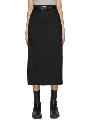 Main View - Click To Enlarge - MO&CO. - Midi Pencil Skirt