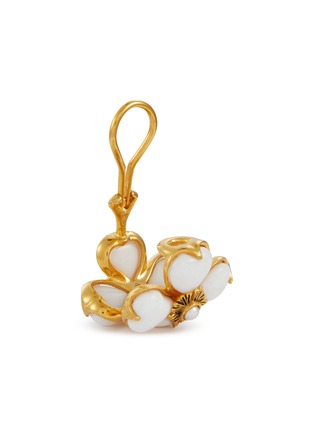 Detail View - Click To Enlarge - GOOSSENS - Agate Gold-Toned Clover Earrings
