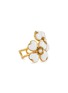 Main View - Click To Enlarge - GOOSSENS - Agate Gold-Toned Clover Ring