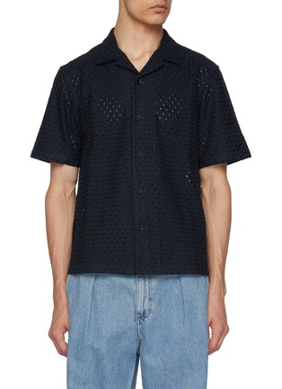 Main View - Click To Enlarge - RAG & BONE - Avery Resort Diamond Jacquard Shirt