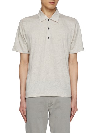 Main View - Click To Enlarge - RAG & BONE - Classic Linen Polo Shirt