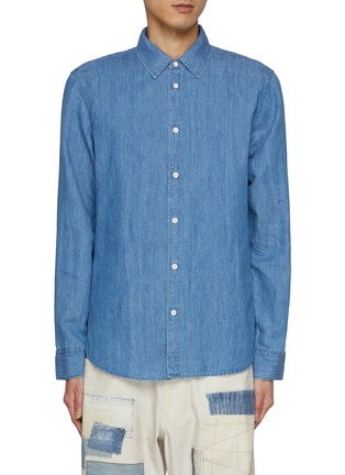 Main View - Click To Enlarge - RAG & BONE - Finch Cotton Linen Denim Shirt