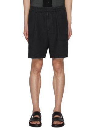 Main View - Click To Enlarge - RAG & BONE - Elliot Pleated Linen Shorts