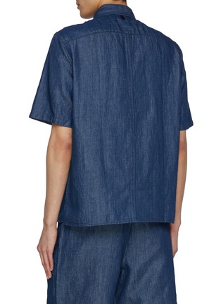Back View - Click To Enlarge - RAG & BONE - Dalton Cotton Linen Denim Shirt