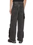 Back View - Click To Enlarge - SONG FOR THE MUTE - Furry Teardrop Dark Wash Boyfriend Jeans