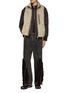 Figure View - Click To Enlarge - SONG FOR THE MUTE - Painted Sherpa Zip Up Vest