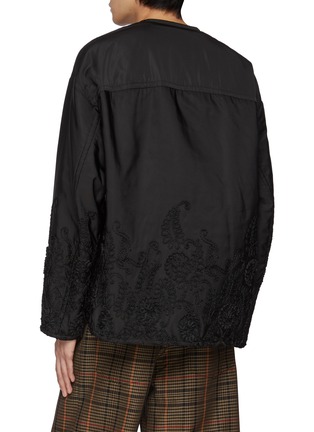 Back View - Click To Enlarge - SONG FOR THE MUTE - Paisley Embroidered Oversize Jacket