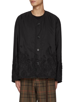 Main View - Click To Enlarge - SONG FOR THE MUTE - Paisley Embroidered Oversize Jacket