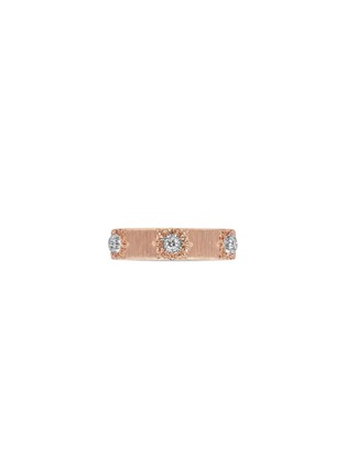 Main View - Click To Enlarge - BUCCELLATI - Eternelle Marci 18K Pink & White Gold Diamond Ring — Size 540