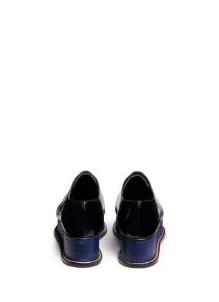 Back View - Click To Enlarge - OPENING CEREMONY - 'Eleanora' wedge platform leather Oxfords