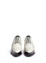 Figure View - Click To Enlarge - OPENING CEREMONY - 'Eleanora' wedge platform marble print leather Oxfords