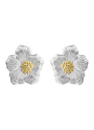 Main View - Click To Enlarge - BUCCELLATI - Blossom Gold & Rhodium Plated Sterling Silver Earrings