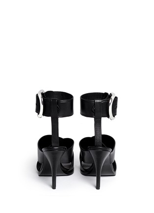 Back View - Click To Enlarge - ALEXANDER WANG - 'Evelin' buckle cuff leather sandals