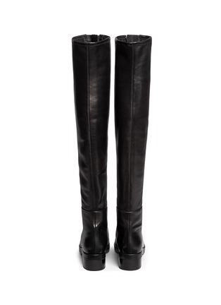 Back View - Click To Enlarge - ALEXANDER WANG - 'Federica High' double zip leather boots