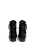 Back View - Click To Enlarge - ALEXANDER WANG - 'Bara' ankle strap leather boots