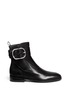 Main View - Click To Enlarge - ALEXANDER WANG - 'Bara' ankle strap leather boots