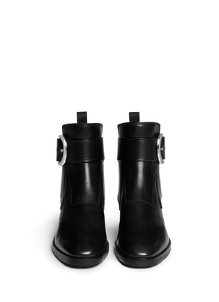 Figure View - Click To Enlarge - ALEXANDER WANG - 'Bara' ankle strap leather boots