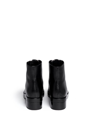 Back View - Click To Enlarge - ALEXANDER WANG - 'Federica Low' double zip leather boots