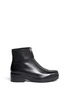 Main View - Click To Enlarge - ALEXANDER WANG - 'Federica Low' double zip leather boots