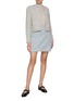 Figure View - Click To Enlarge - CRUSH COLLECTION - Metallic Cashmere Turtleneck Top