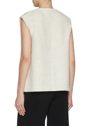 Back View - Click To Enlarge - CRUSH COLLECTION - Fancy Bouclé Gilet