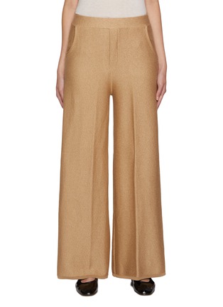 Main View - Click To Enlarge - CRUSH COLLECTION - Denim-look Wide Leg Flared Trousers