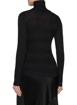 Back View - Click To Enlarge - CRUSH COLLECTION - Sequin Turtleneck Top