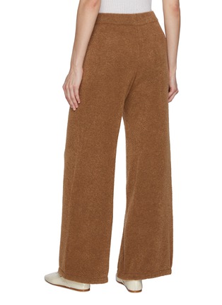 Back View - Click To Enlarge - CRUSH COLLECTION - Teddy Bouclé Casual Easy Trousers