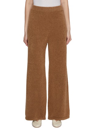 Main View - Click To Enlarge - CRUSH COLLECTION - Teddy Bouclé Casual Easy Trousers