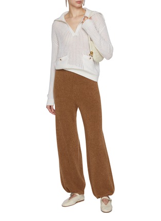 Figure View - Click To Enlarge - CRUSH COLLECTION - Teddy Bouclé Casual Easy Trousers